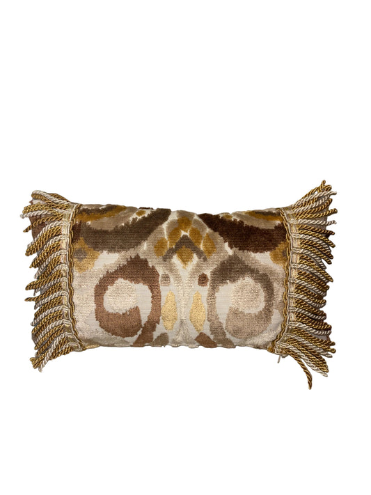 Mocha Geo Micro Pillow - 8x16