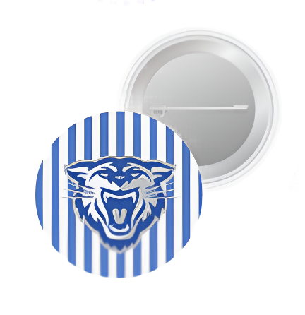 Button - Striped Wampus Cat