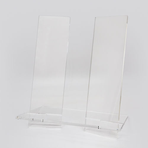 Acrylic Tabletop Vertical Book Stand - Clear