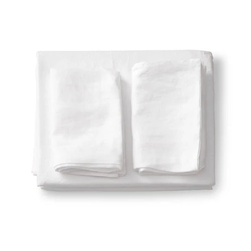 Duvet Set - White Linen