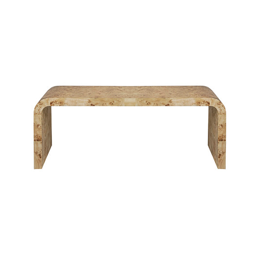 Waterfall Burl Wood Coffee Table