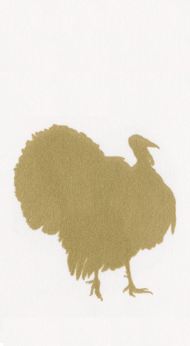 Guest Napkin - Gold Turkey
