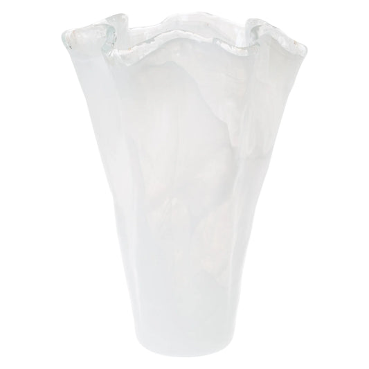 Onda Glass - White/Large Vase