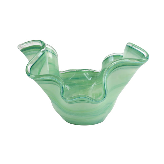 Onda Glass - Green/Medium Bowl