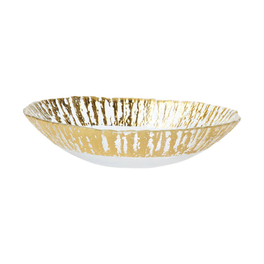 Rufolo Glass - Gold/Medium Oval Bowl