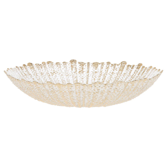 Rufolo Glass - Gold/Large Serving Bowl