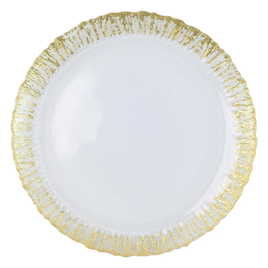 Rufolo Glass - Gold/Round Platter