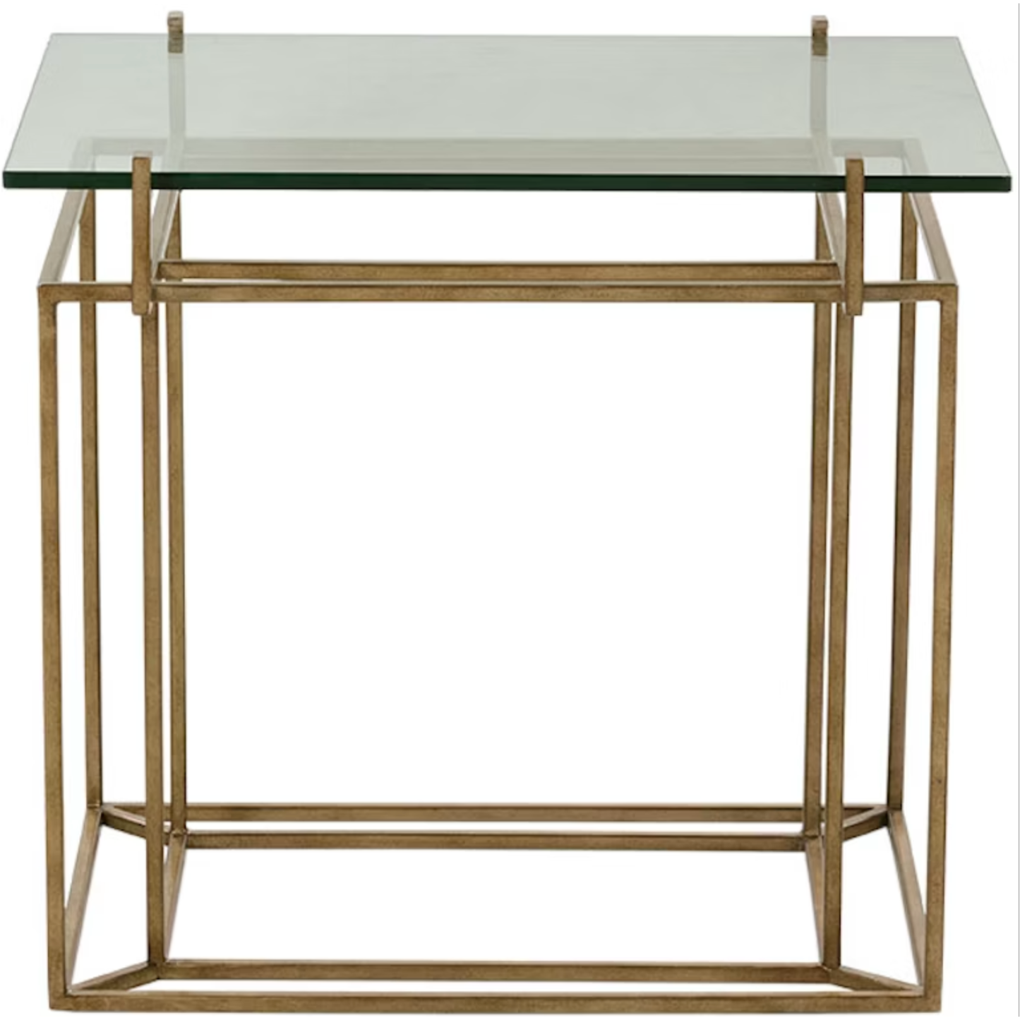 Glass/Gold Accent Table