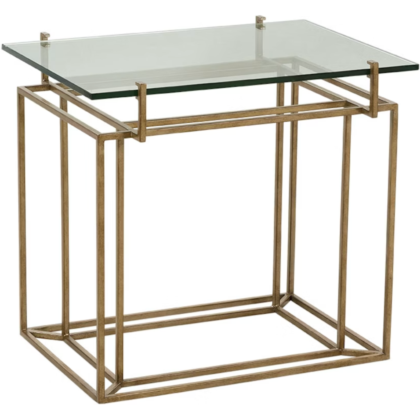 Glass/Gold Accent Table