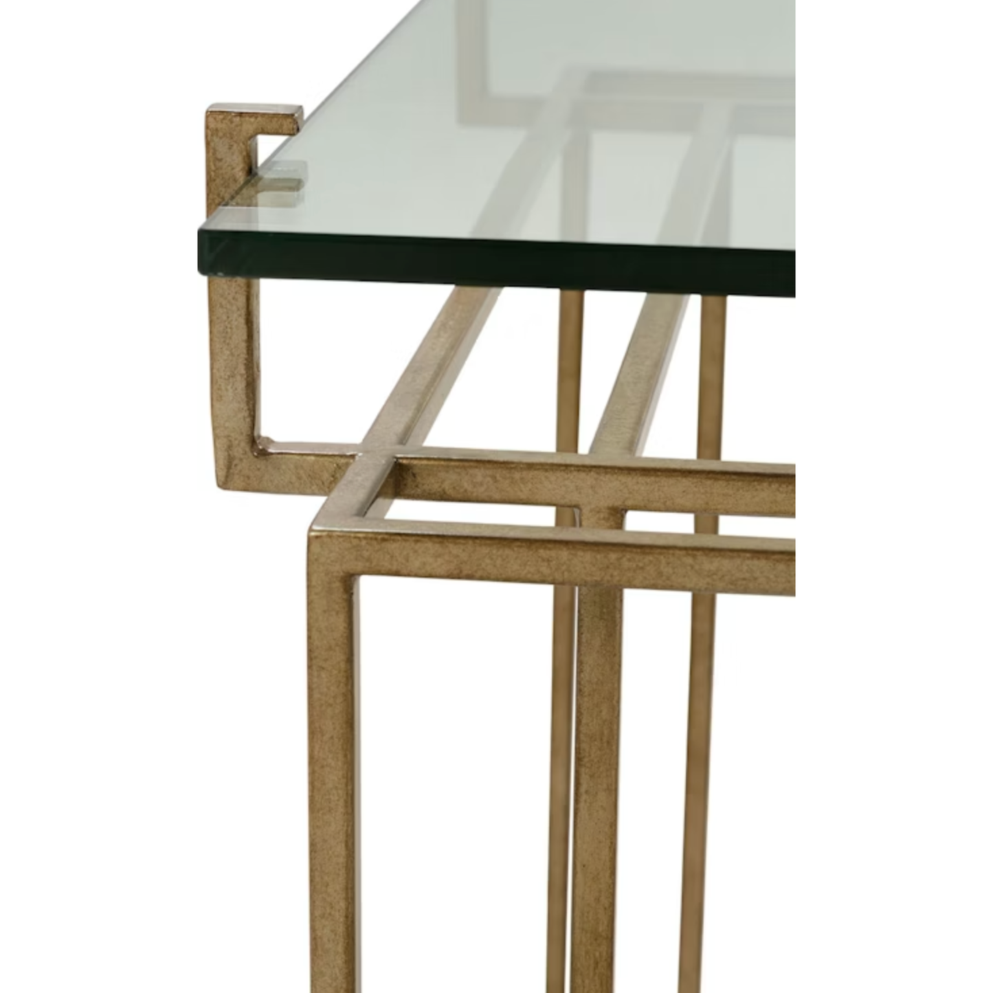 Glass/Gold Accent Table