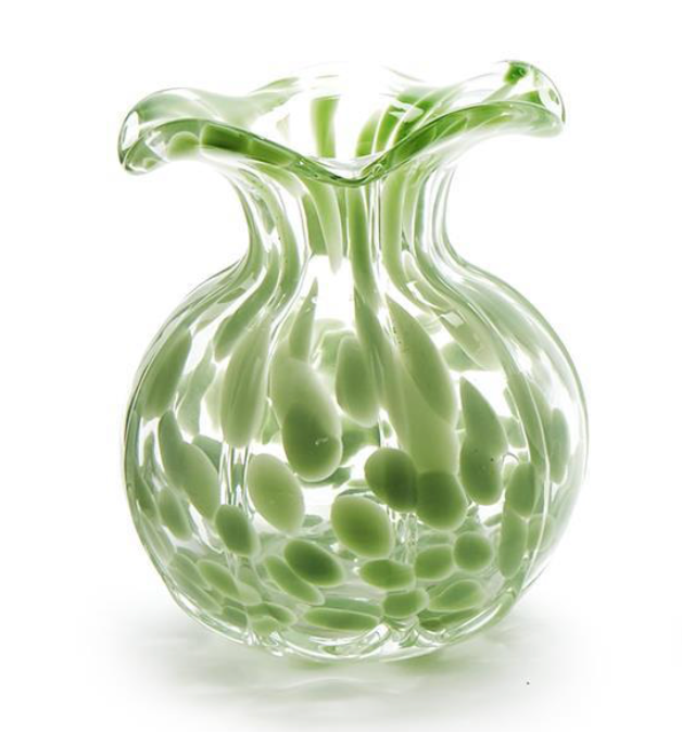 Ruffled Speckled Vase