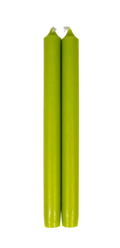 Taper Candles S/2 - Chartreuse