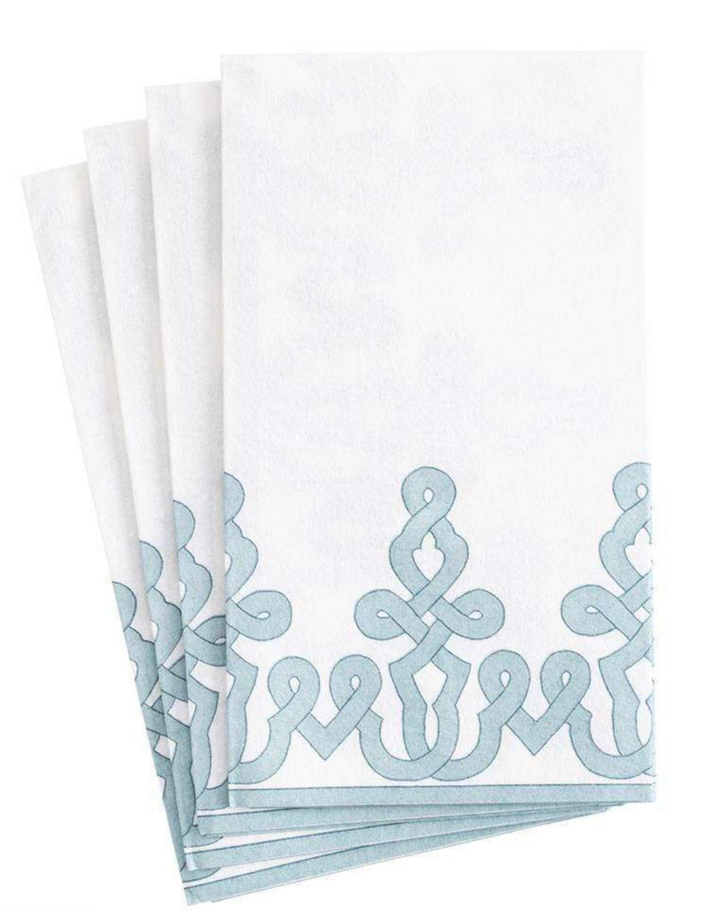 Guest Napkin - Stone Blue Passementerie