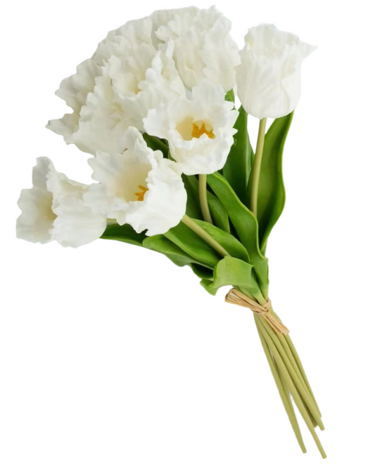 White Tulip Bundle S/12 -14"