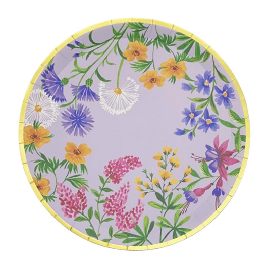 Paper Plate (Large) - Wildflowers