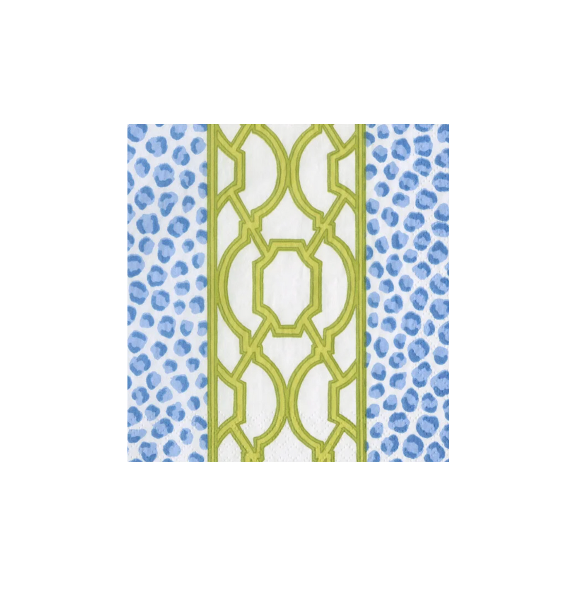 Cocktail Napkin - Banded Blue/Green