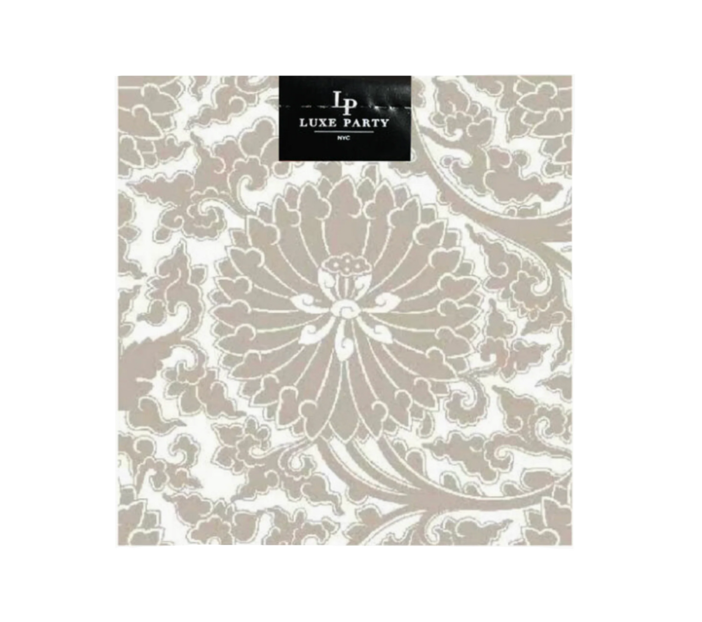 Cocktail Napkin - Linen Toile