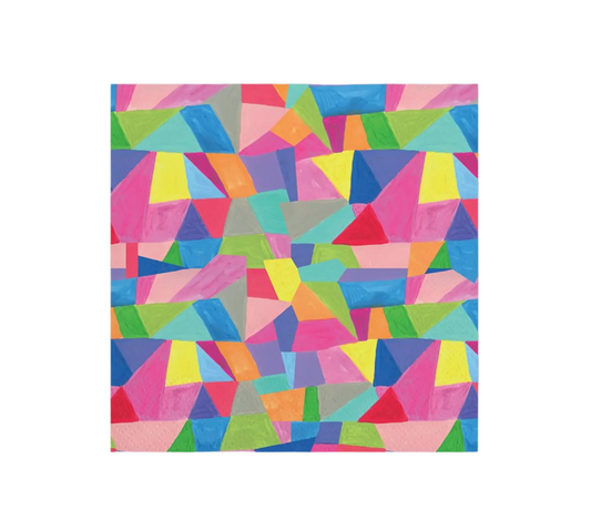 Cocktail Napkin - Colorful Geo