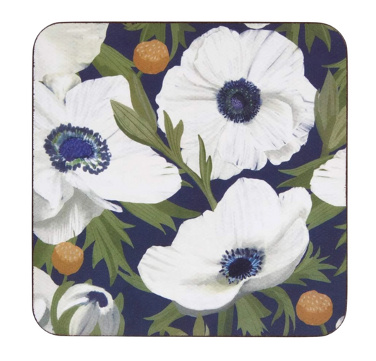 Anemone Poppy Coaster S/4