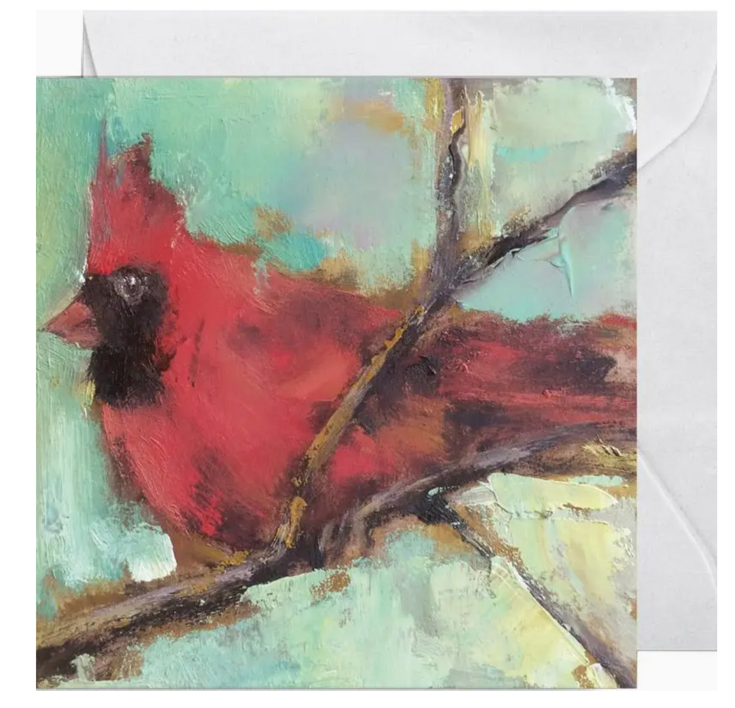 Enclosure Card - Colorful Cardinal