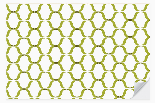 Paper Placemat - Green Geo