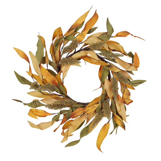 Multi Leaves Wreath - 16"