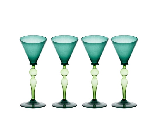 Emerald Bauble Wine Glass I S/4