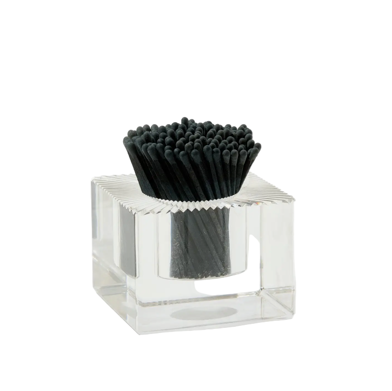 Acrylic Match Striker - Square/Black Matches