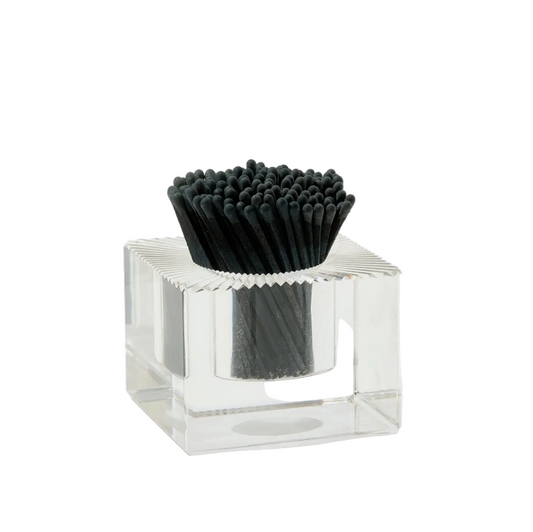 Acrylic Match Striker - Square/Black Matches