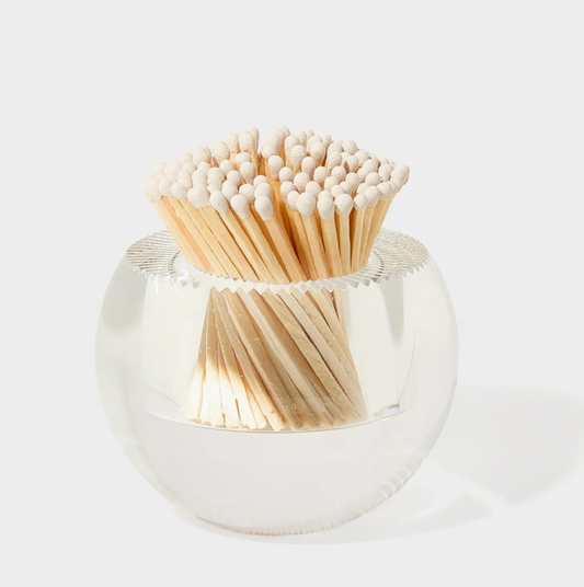 Acrylic Match Striker - Round/White Matches