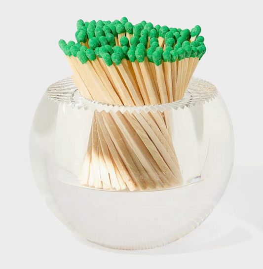 Acrylic Match Striker - Round/GreenMatches