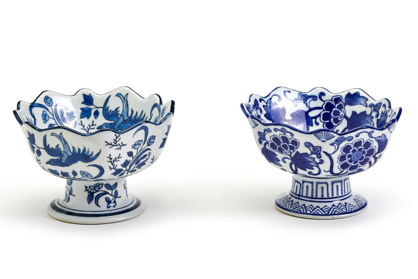 Chinoiserie Footed Bowl