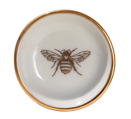 Gold Bee Trinket Dish