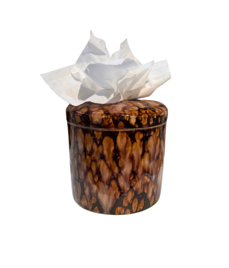 Ceramic Tissue Vessel - Tortoise