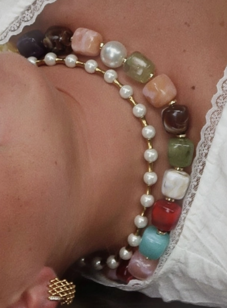 Mixed Beaded Necklace