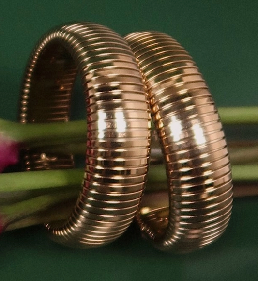 June Gold Tube Bracelet