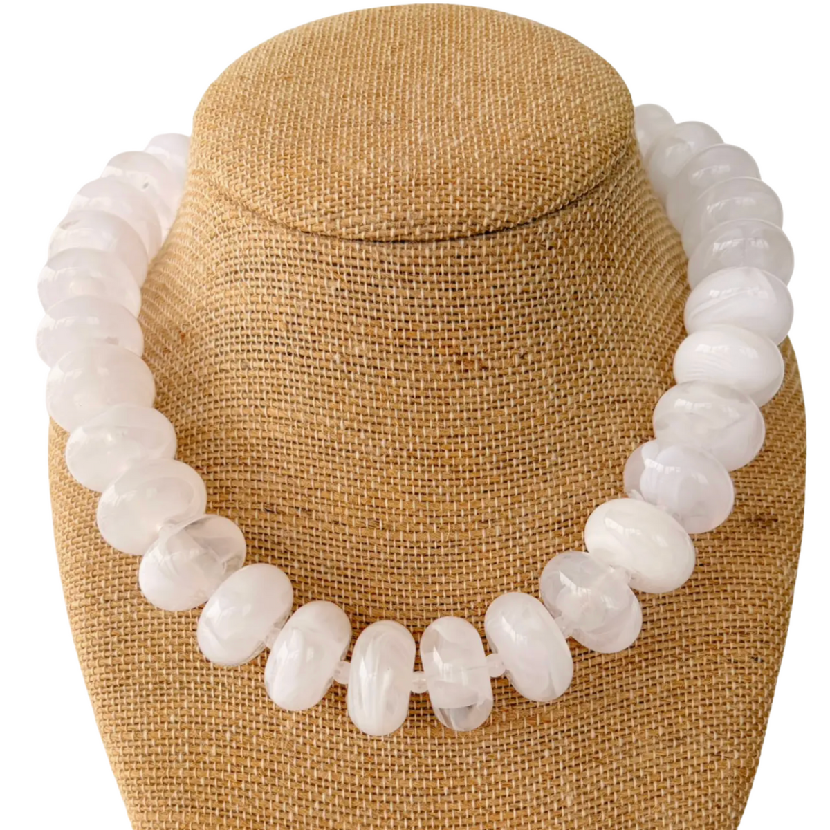 White Beaded Necklace