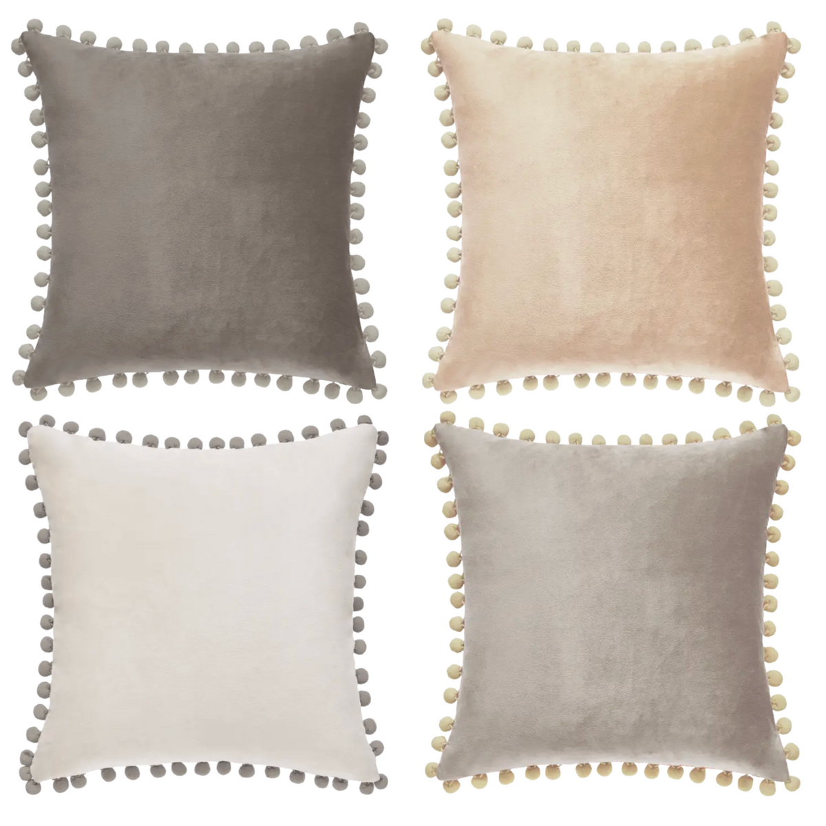 Pom Pom Pillow - 18x18