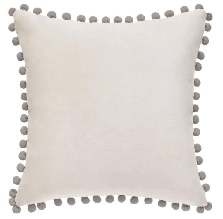 Pom Pom Pillow - 18x18