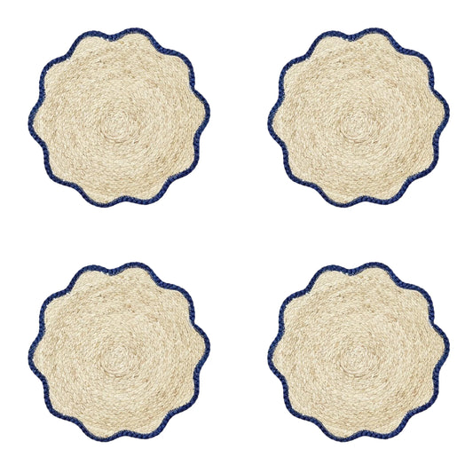 Scalloped Woven Placemat S/4