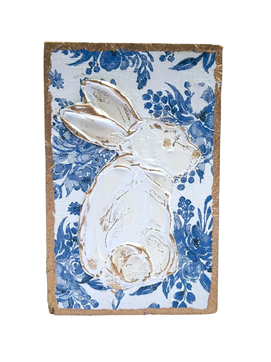 Chinoiserie Bunny Block