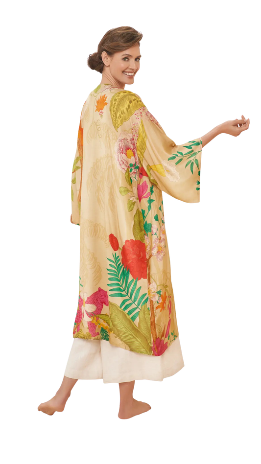 Kimono Gown - Tropical Fauna