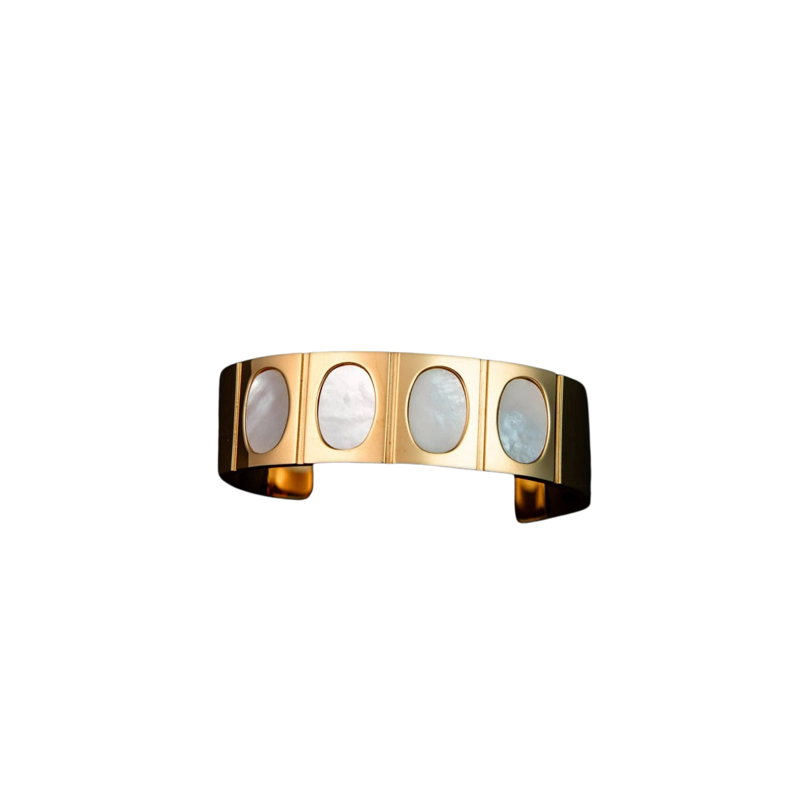 Mother of Pearl Dotted Cuff Bracelet