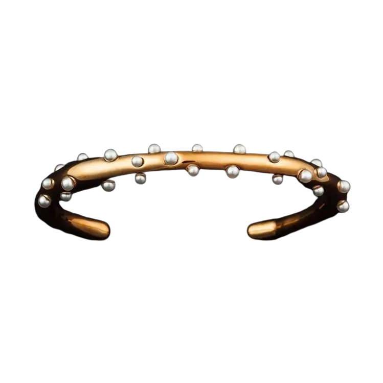 Pearl Studded Cuff Bracelet