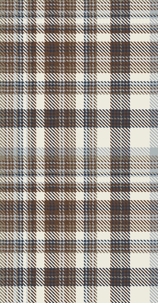 Guest Napkin - Brown Plaid