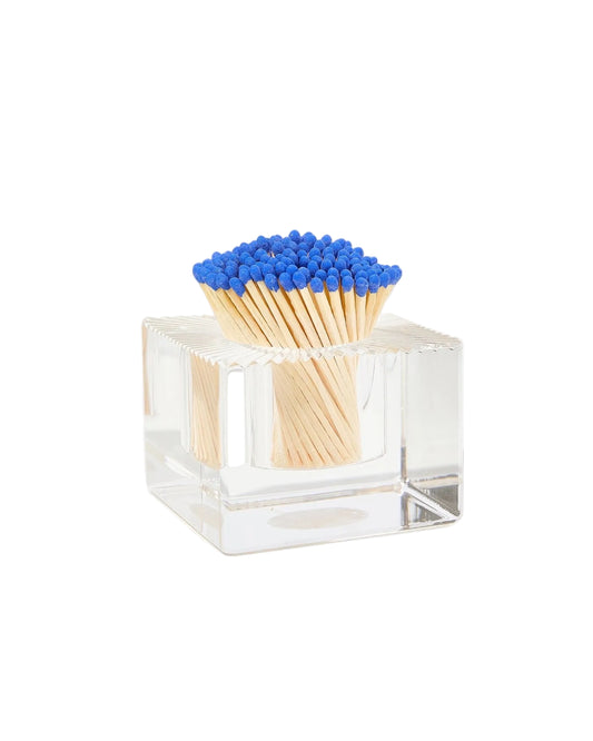Acrylic Match Striker - Square/Blue Matches