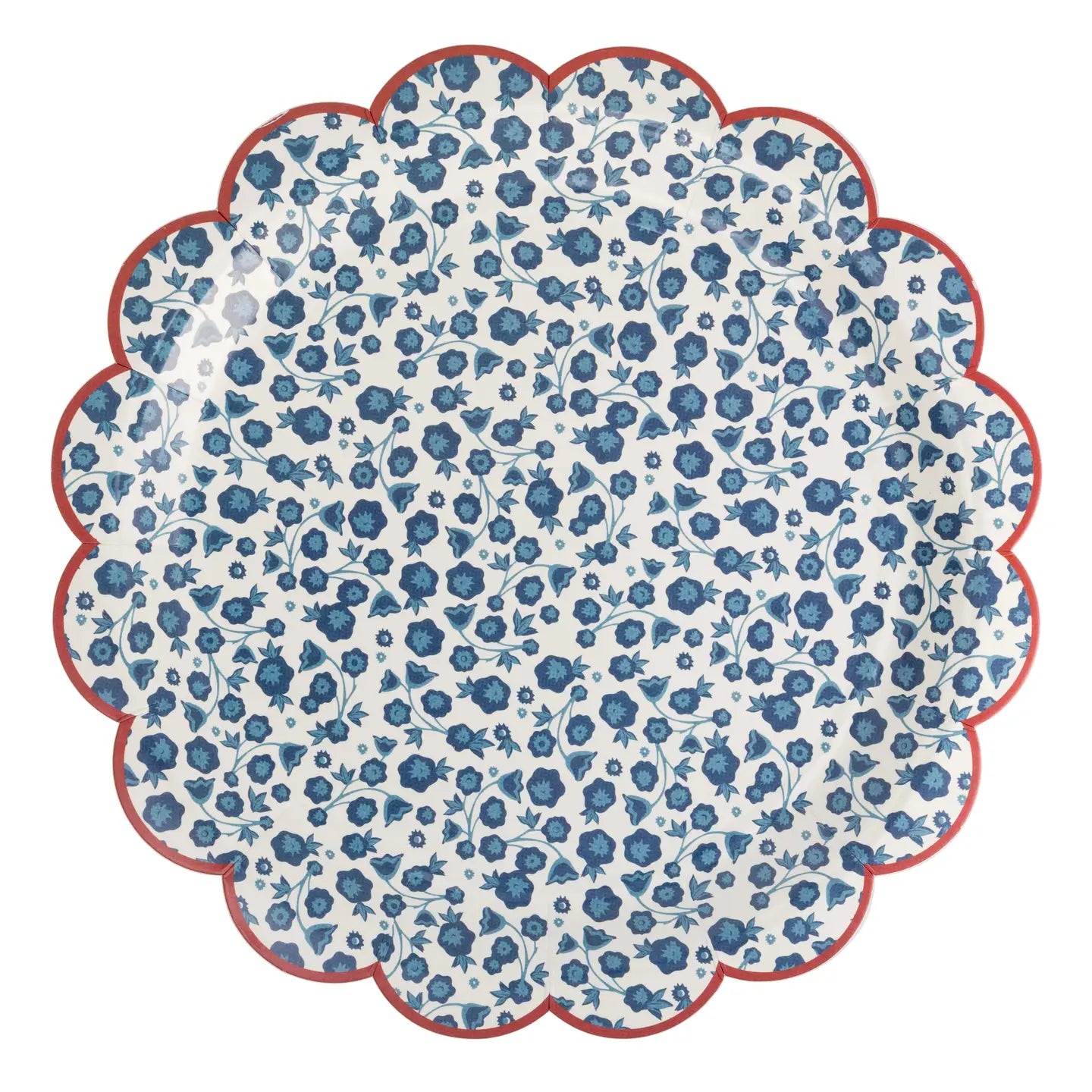 Paper Plate (Small) - Blue Floral