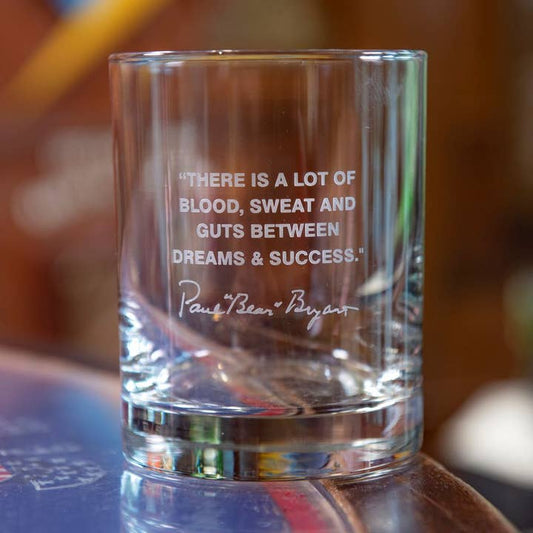 Bear Bryant Whiskey Glass