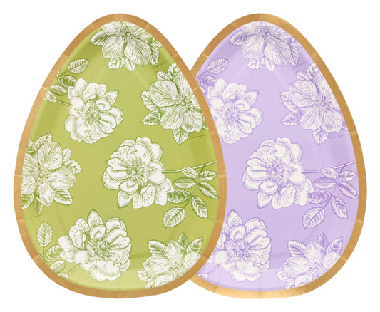 Paper Plate (Small) - Easter Toile Assortment