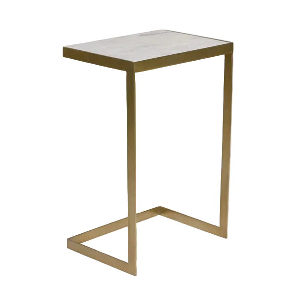 Marble/Brass Accent Table